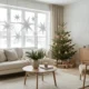 Scandinavian room with paper stars