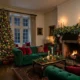 Jewel tone Christmas living room