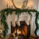 Real-touch Norfolk pine mantel garland