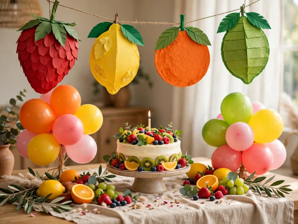 Two-tti Frutti second birthday theme setup