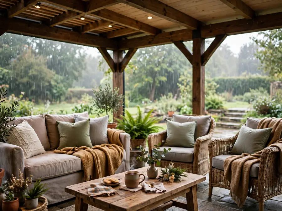 Featured image for 15 Cozy Outdoor Patio Ideas That Stay Usable in Any Weather Without Enclosing the Space