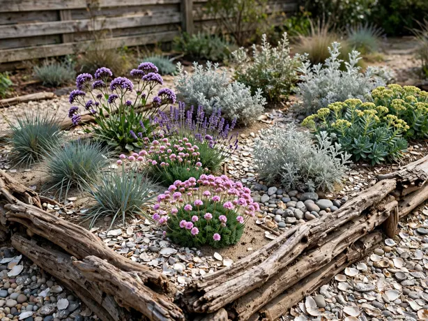 Seaside Salt-Tolerant Bed in a backyard garden bed