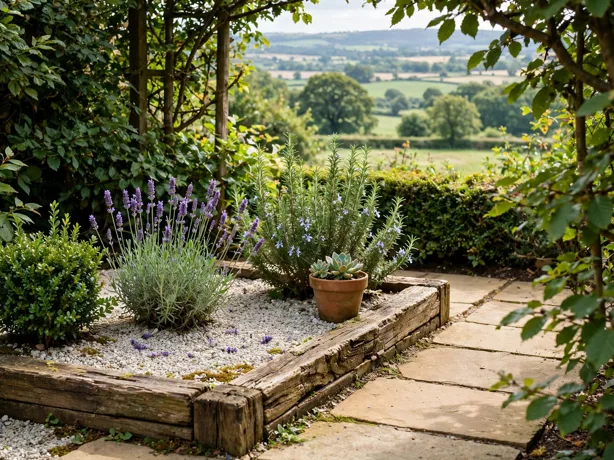 Borrowed View Framing Trick in a small garden corner