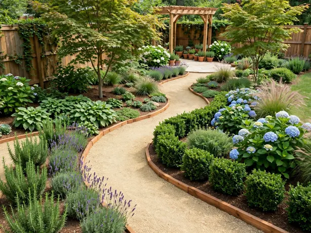 Winding Destination Layout in a backyard layout