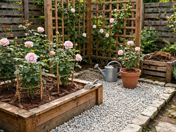 Rose Garden Room in a themed backyard garden corner
