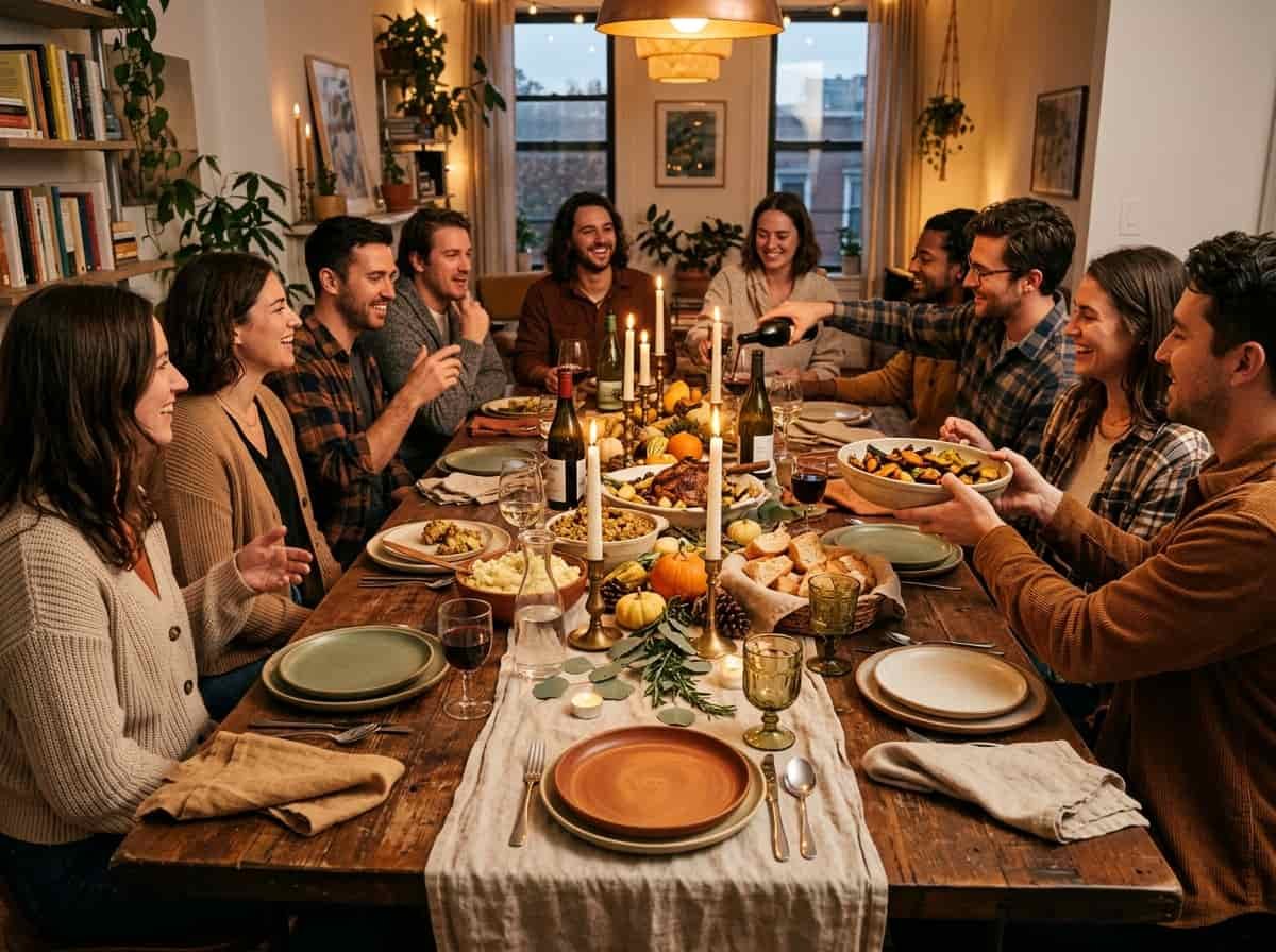 Friendsgiving Table Setting Ideas