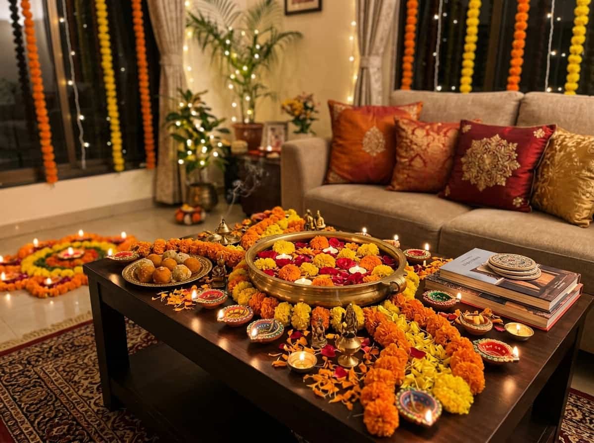 Diwali Living Room Decor