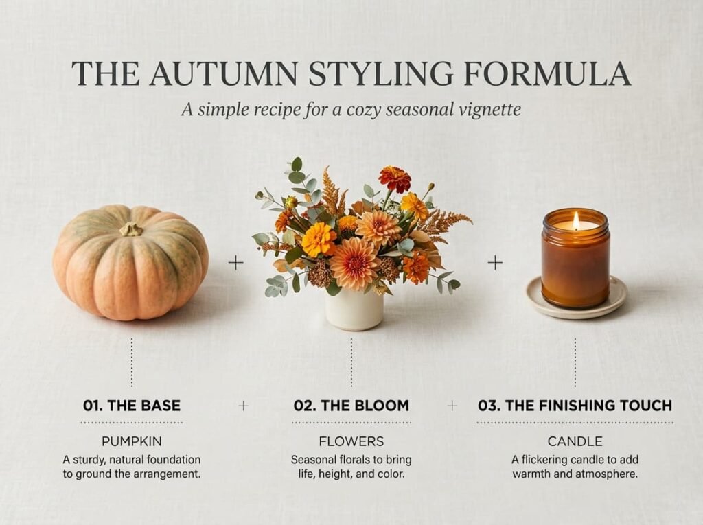 Base, bloom, and finishing touch centerpiece formula