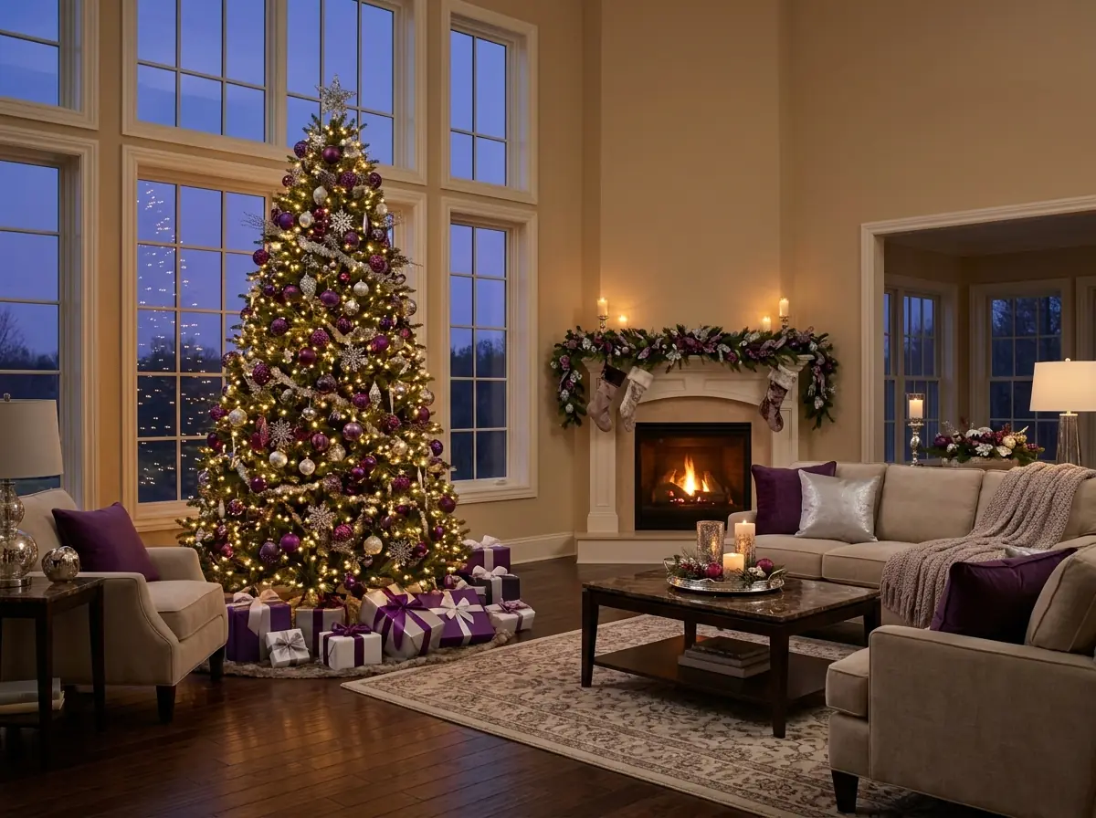 Purple Christmas Decor Ideas for a Unique Holiday Look