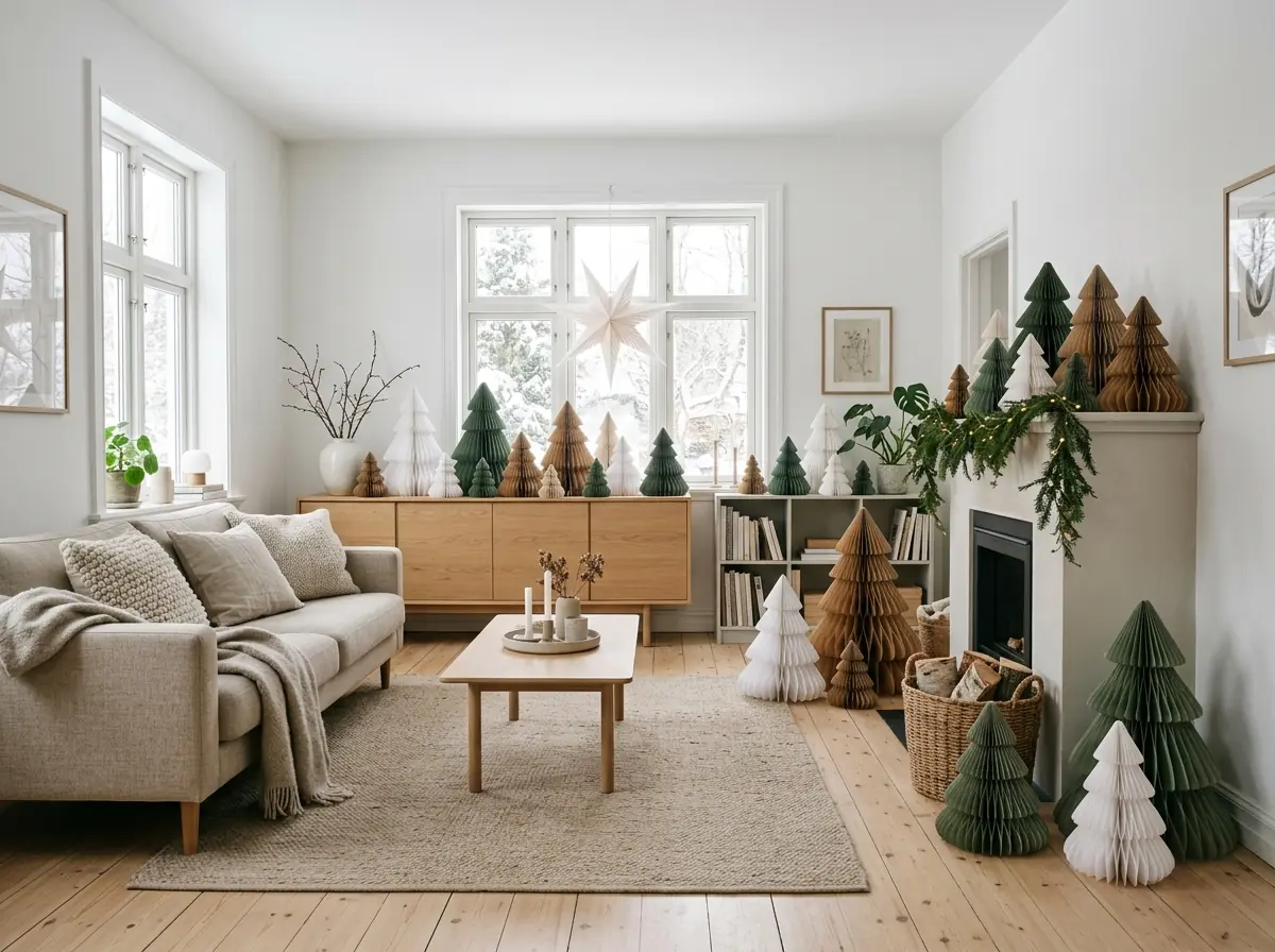 Paper Christmas Tree Ideas: A Space-Saving Scandi Alternative
